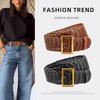 European and American French Ins Braided Belt Women's Retro Alloy Buckle Dress Belt Casual Women's Belt