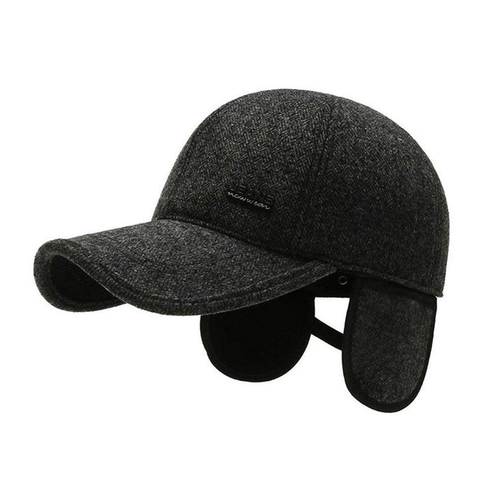 Зимняя теплая шапка с ушками на флисовой подкладке