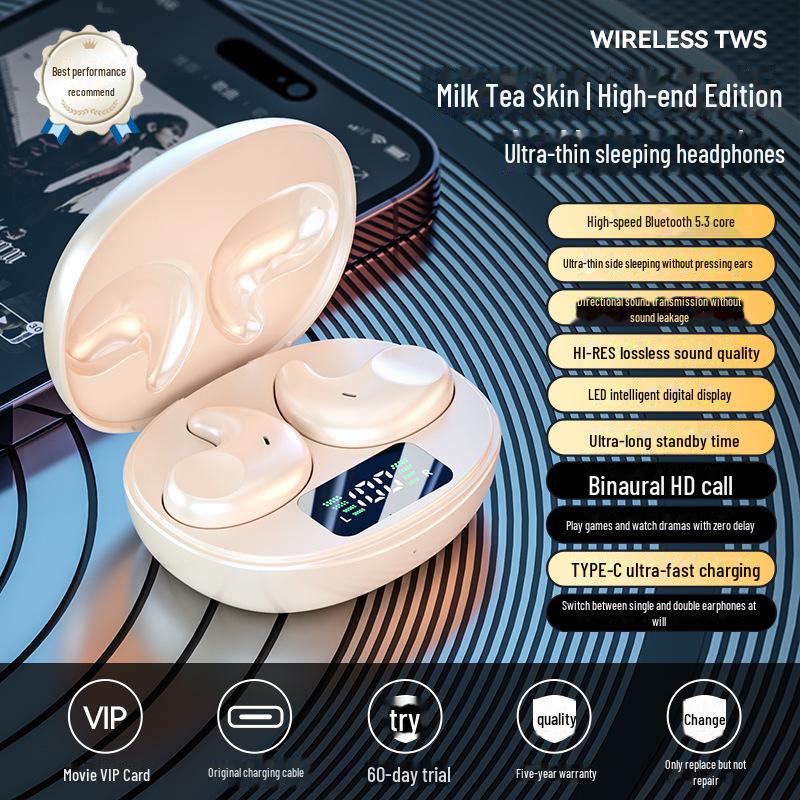 Новая беспроводная мини-гарнитура TWS Bluetooth для сна на боку