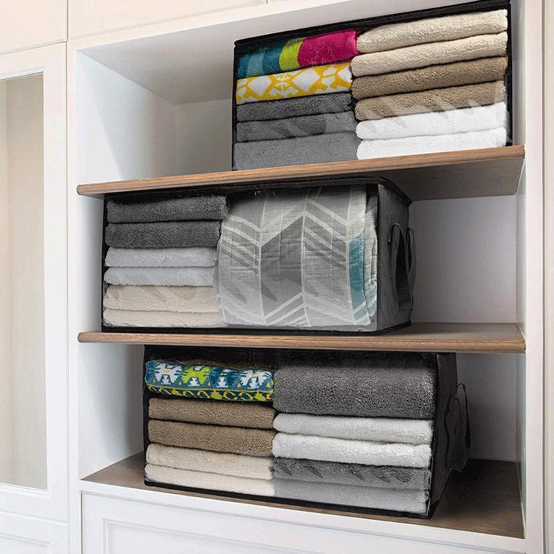 Ящики для хранения стеганых одеял, складной шкаф, органайзер, большая вместимость