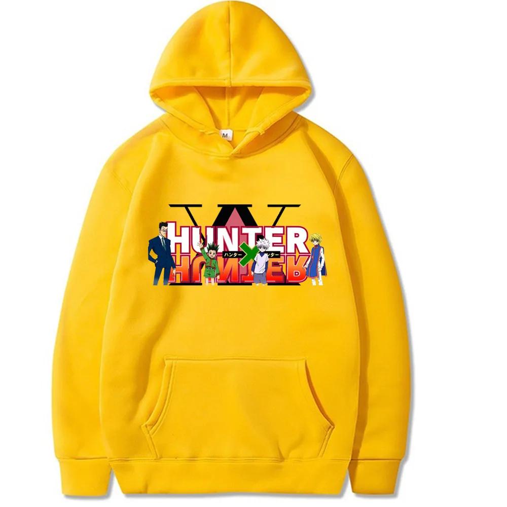 Autumn/Winter Japanese Anime HUNTER X HUNTER Hoodie Fashion Design Sportswear Fleece Oversized Casual Street Wear Warm Hoodie