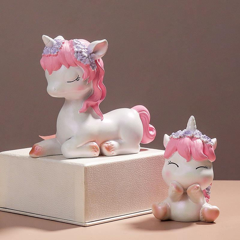 Мультфильм Единорог Смоляные Изделия Украшения Творческие Десерты Торт Выпечка Украшения Домашний Рабочий Стол Подарок Девочке На День Рождения