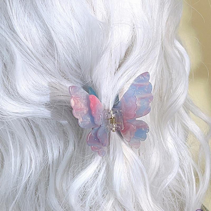 Милые принцессы ацетат двухслойные заколки-бабочки для волос милые заколки для девочек головные уборы заколки для волос аксессуары для волос