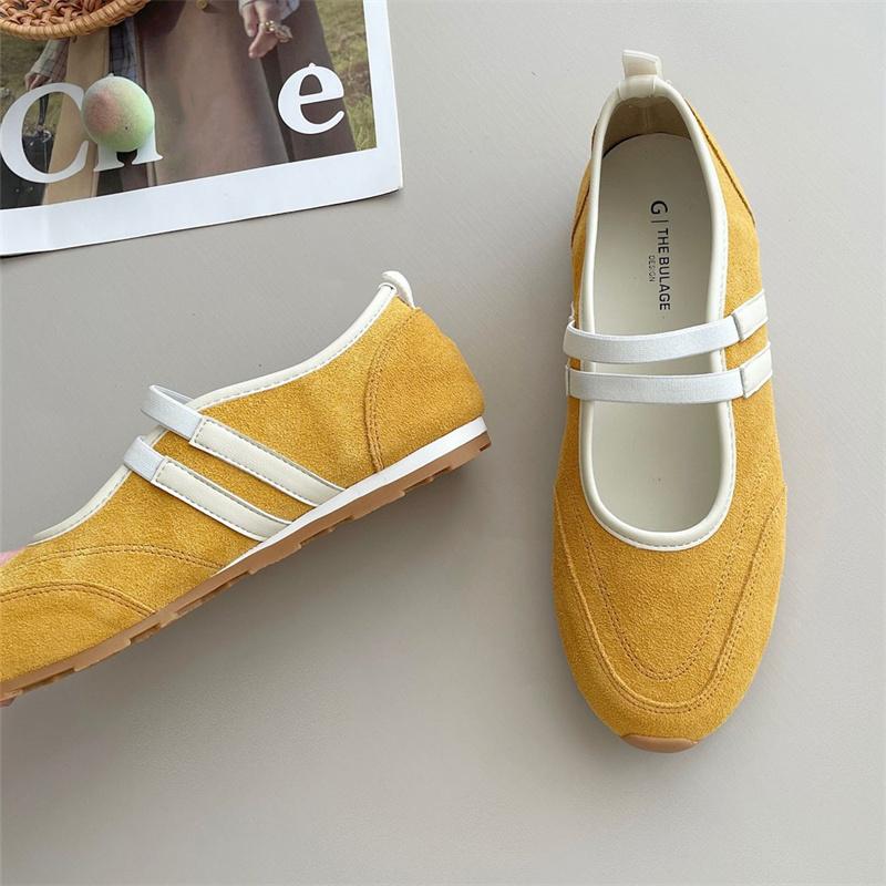 IPPEUM Балетки Квартиры Круглый Носок 2025 Новые Красные Туфли Балерины Женские