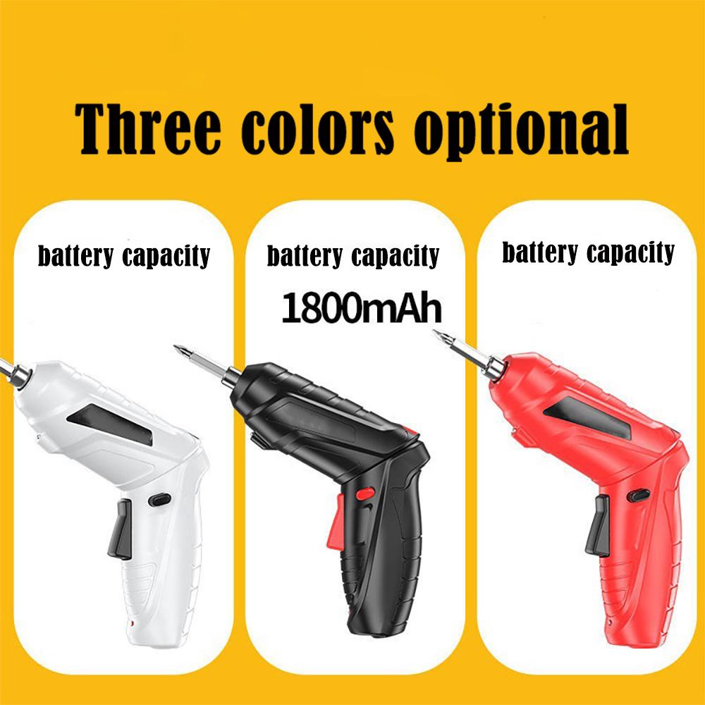 Перезаряжаемая дрель и отвертка, набор отверток с электрической батареей, беспроводной мини-компактный набор отверток, аккумуляторная дрель