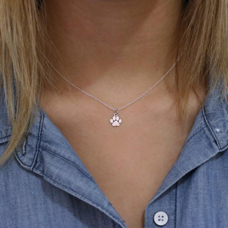 RUI RUI YU колье-чокеры ожерелье Tassut кошка и собака с принтом лапы животных ювелирные изделия женские нежные ожерелья