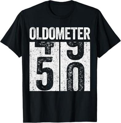 Футболка Oldometer 50 для мужчин и женщин на 50-летие