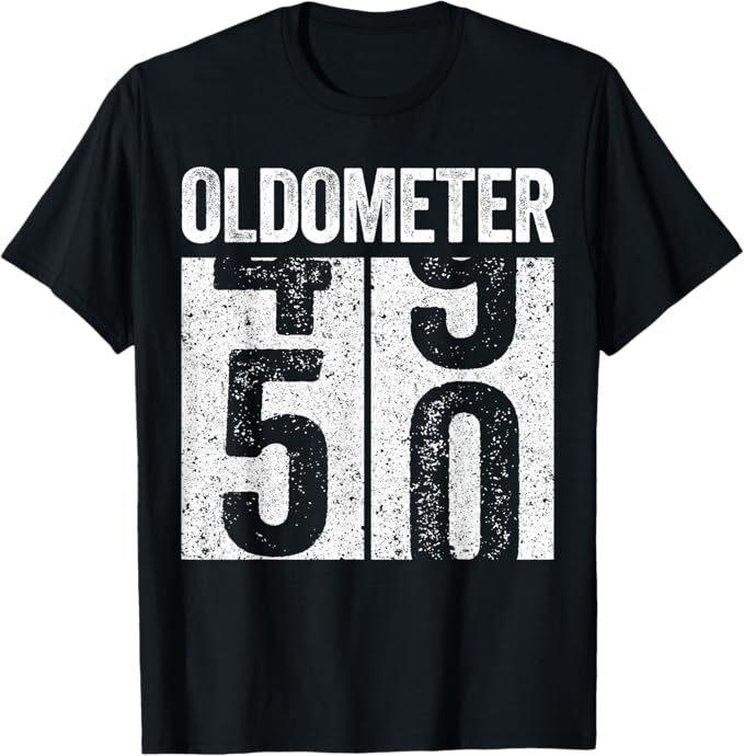 Футболка Oldometer 50 для мужчин и женщин на 50-летие