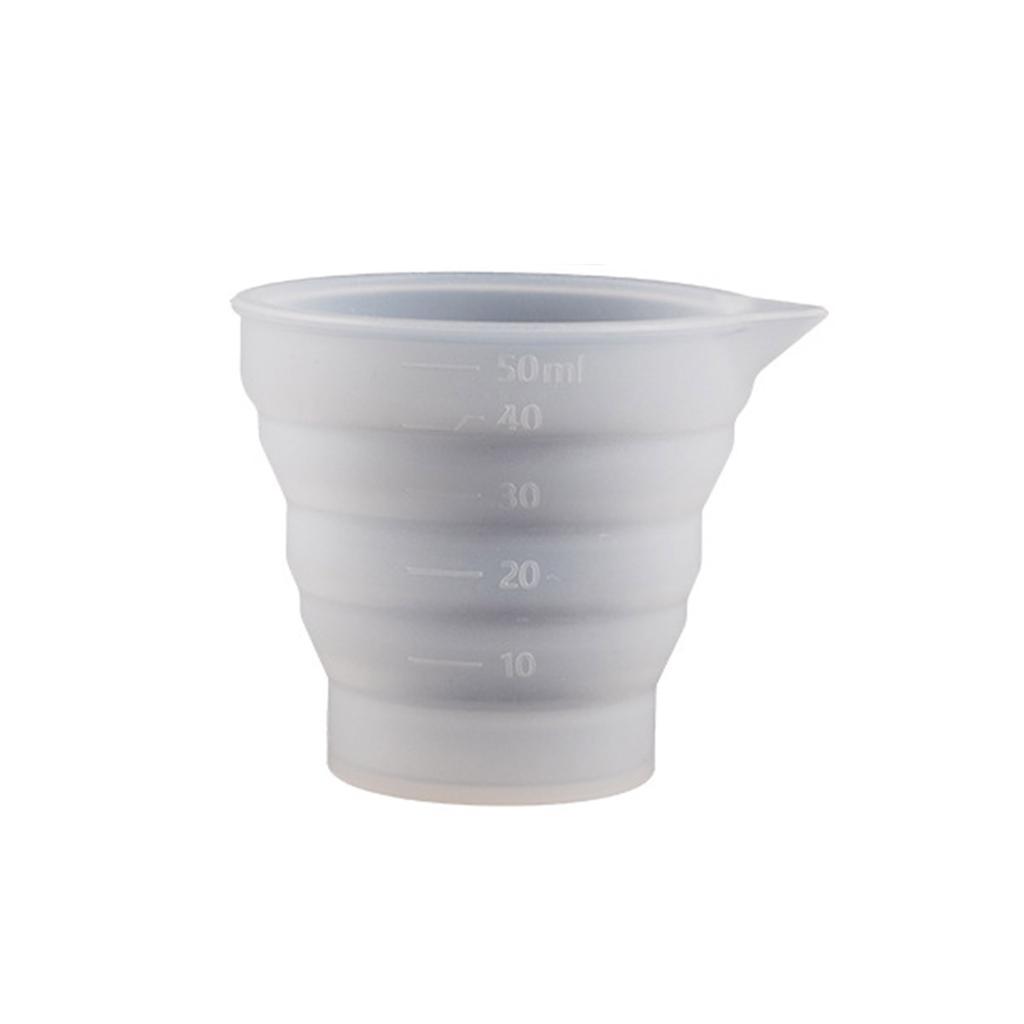 Складная силиконовая форма для мерного стакана, складной стакан, форма для литья эпоксидной смолы, инструмент для изготовления ювелирных изделий своими руками для искусства и ремесел из смолы