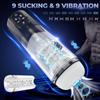 Автоматические мужские мастурбаторы секс-игрушки 9 вибрация 9 всасывание минет Stroker мастурбатор вакуумный насос машина IPX6 секс-игрушки для мужчин