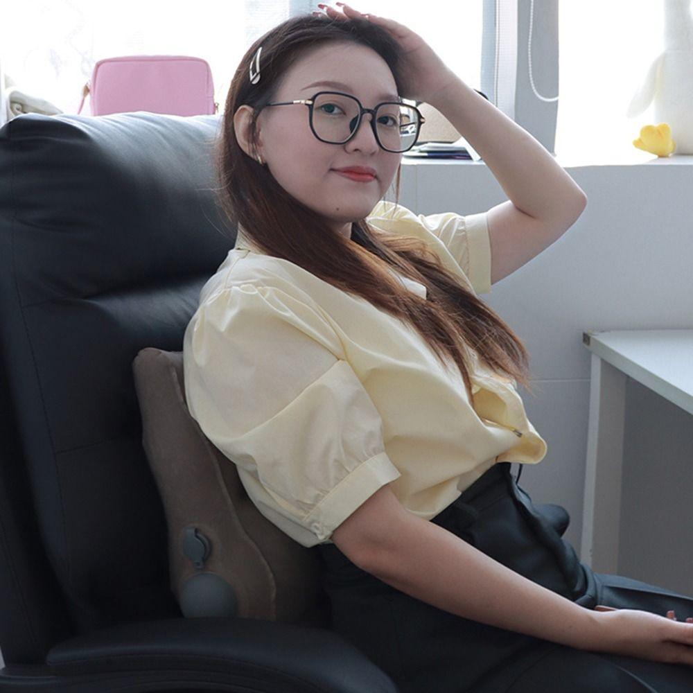 Thickened Wedge Lumbar Cushion Press Type Lumbar Support Pillow Travel Backrest Pad Sleep Support