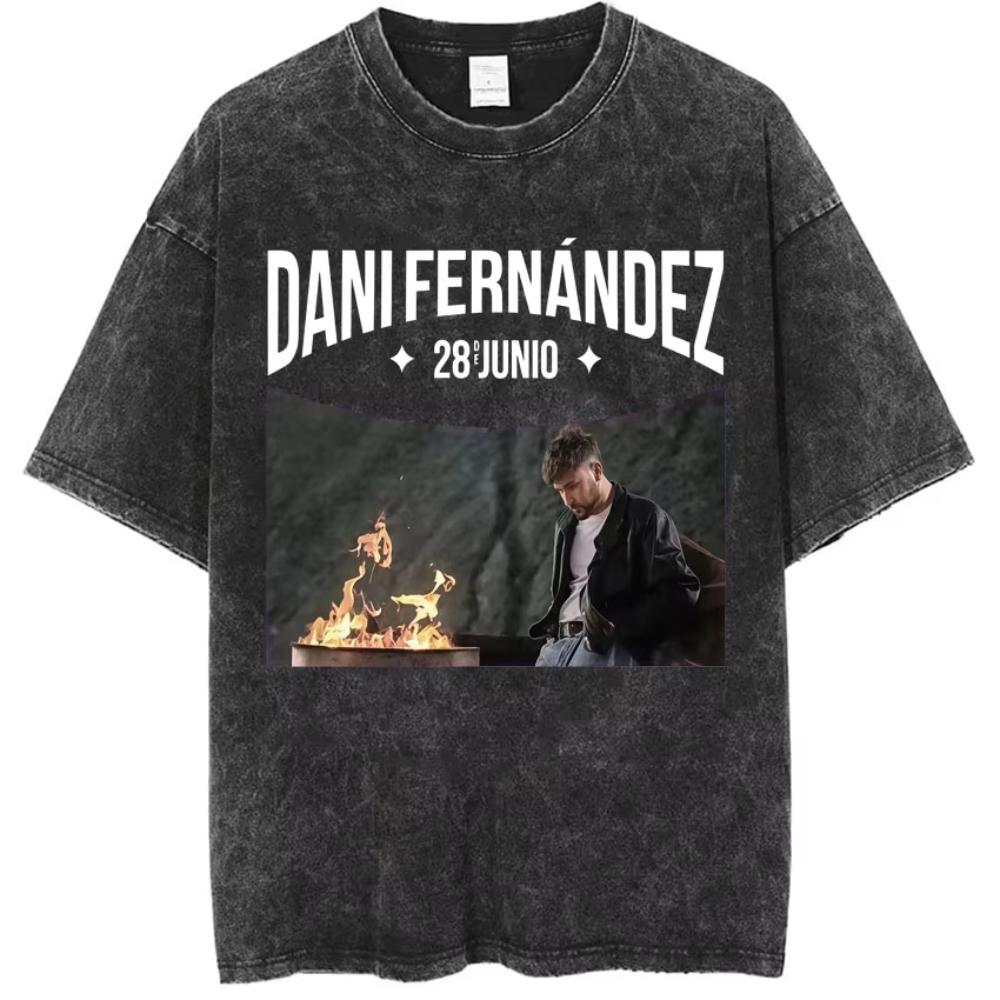 Dani Fernandez Harajuku Album Tour Vintage Washed YK Tshirts Men Women Tshirt Aesthetic Casual Cozy Oversized Tops Streetwear