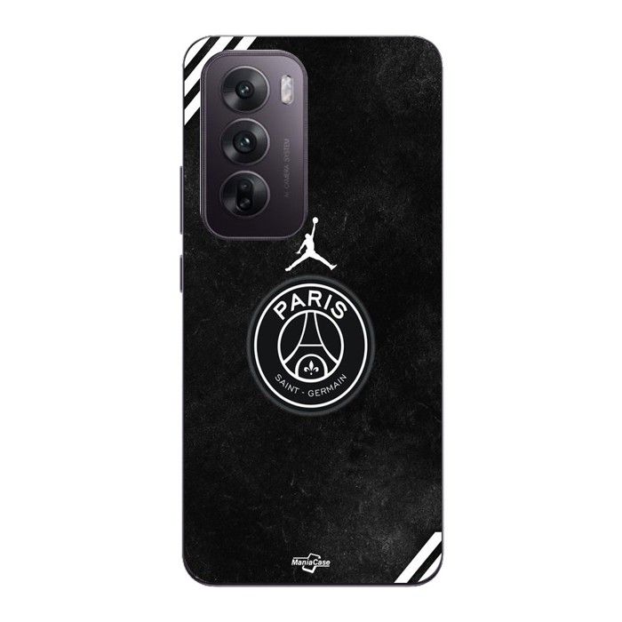 Coque Pour Oppo Reno 12 5g PSG jordan logo noir Maniacase