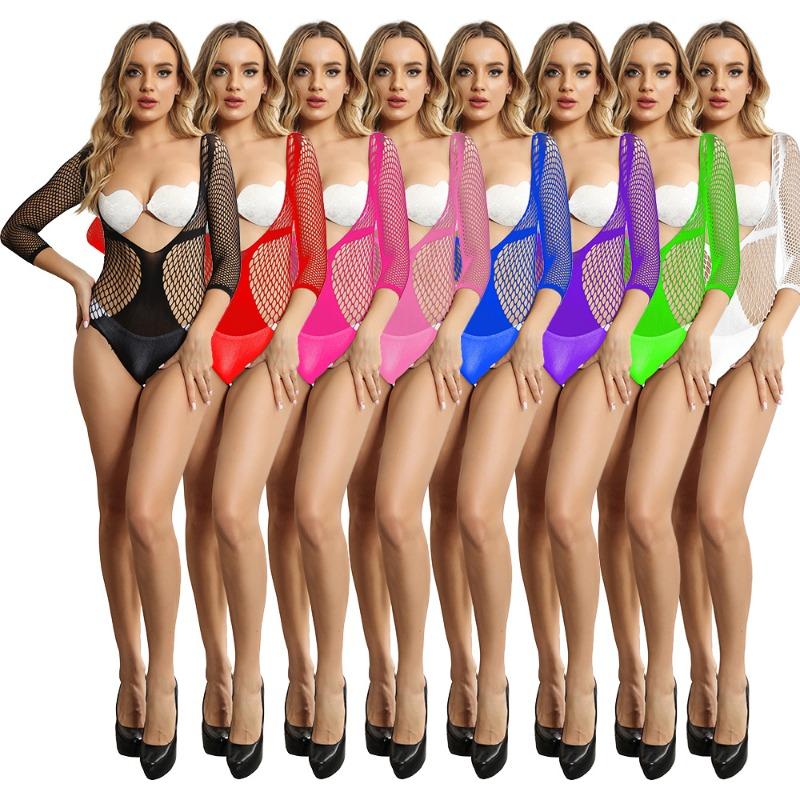 Sexy Lingerie Sexy Mesh One-piece Stockings Hollow Tights