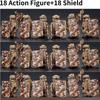Призрачный спецназ Военный спецназ Конструкторы Совместимые с конструкторами для мальчиков Со щитами и ведрами