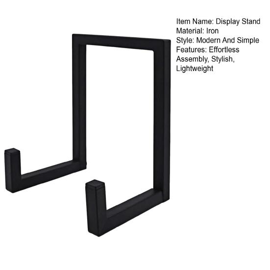 Metal LP Records Holder Desktop Display Stand Shelf for Vinyl Record Storage Minimalist Retro Album Collection Organizer