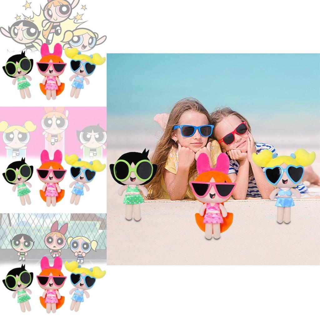 Очаровательная плюшевая кукла Пауэрпафф Герлз Бабблс, мультяшная мягкая игрушка, идеально подходящая для девочек