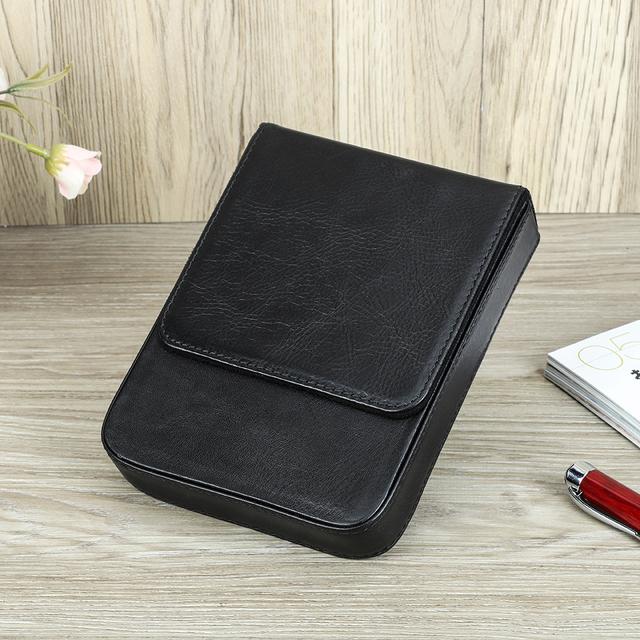 Handmade Fountain Pen Case Leather for Men Women Holder Pouch Retro Box Organizer Boys Girls School