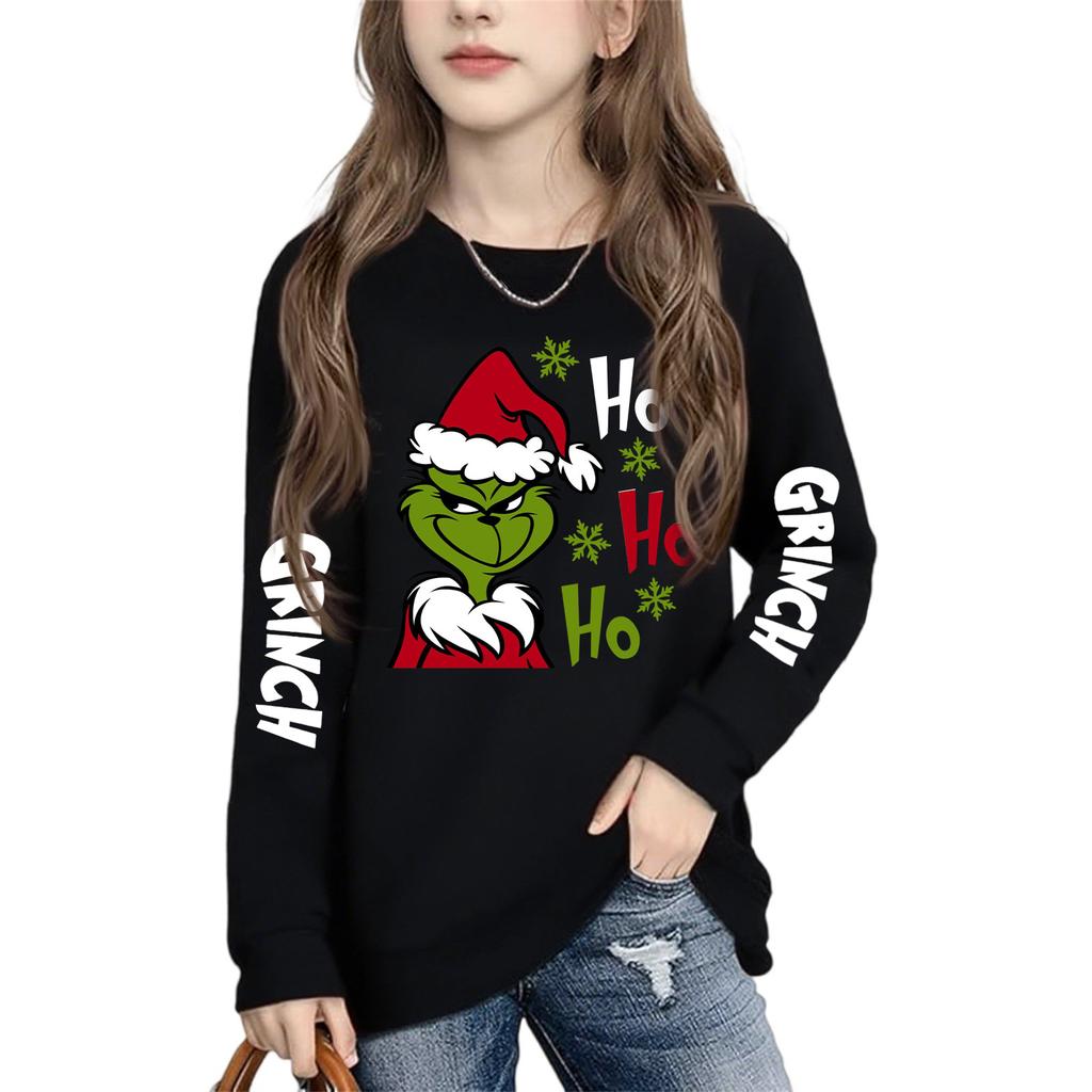 Boys Girls Child Fashion Daily Versatile Casual Crewneck Sweatshirts Daily Long Sleeve Patchwork Top Sweatshirts