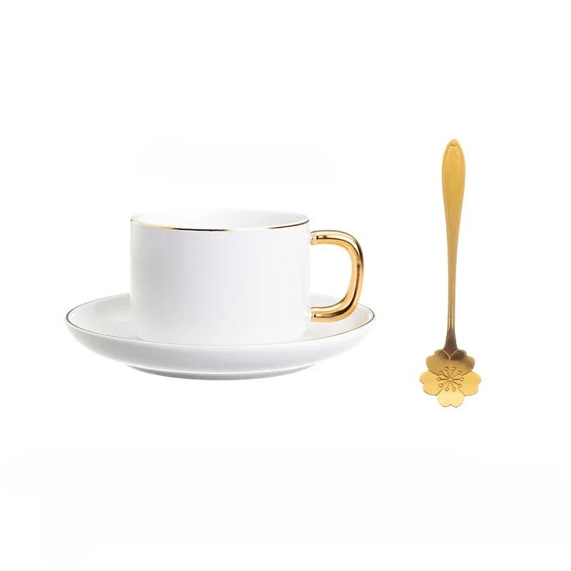 Керамическая кружка Фарфоровые кофейные чашки Набор чашек и блюдец Чайная посуда Эспрессо Аксессуары Многоразовая кофейная посуда Кухня Столовая Бар