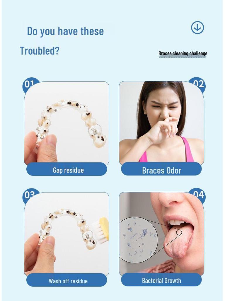 Ultrasonic Denture & Aligner Cleaner Sterilizer: Antibacterial & Invisible Orthodontic Disinfectant