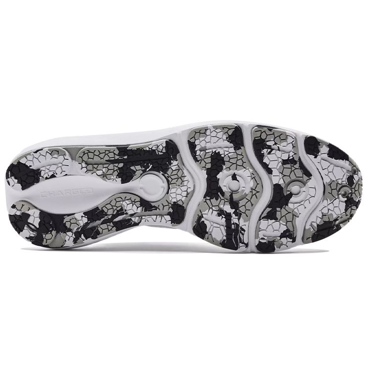 Under Armour Charged Vantage Marble Fabric Synthetic Leather Low Top Training Running Shoes Men Sneakers White 3024734-100