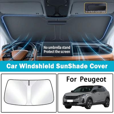 Для Peugeot 308 2008 3008 408 301 Автомобильный солнцезащитный козырек Передний солнцезащитный козырек Теплоизоляция Зонт Солнцезащитный козырек