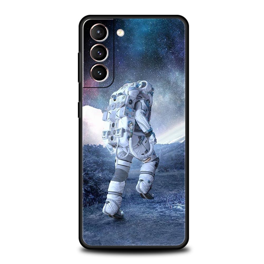Милый чехол для телефона с изображением астронавта и луны для Samsung Galaxy S23 S22 S21 S20 FE Ultra 5G S10 S10E S9 S8 Plus 10 20 силиконовый чехол-бампер