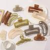 Jelly Color Big Hair Claw Hair Clips Women Girls Ponytail Holder Crab Barrettes Transparent Hair Clamps Korean Hair Accessories