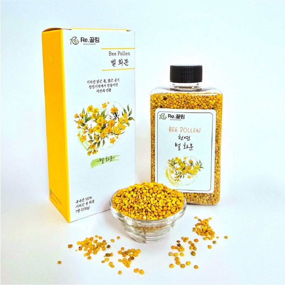 BEEPOLLEN Пыльца пчелиная съедобная сушеная, Jirisan, отечественная, 1 бутылка, 250 г