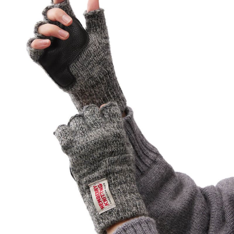 NEWBERRY KNITTING Митенки из оленьей кожи - Угольный
