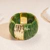 Bohemian Acrylic Bangle Smudging Retro Hand Ring Creative Irregular Wide Bracelet  Decoration