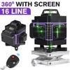 IP54 4500mAh 2/3/4D Laser Level Green Line Auto Self-Leveling 360 Horizontal Vertical Cross Super Powerful 8/12/16 Lines Laser Levels
