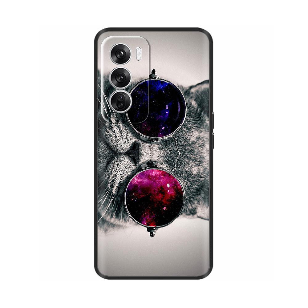 Чехол для OPPO Reno 12 5G Цветочная роспись Мягкий ТПУ Силиконовый Чехол-крышка для Oppo Reno12 Pro Защитные Чехлы На Reno 12Pro Capa