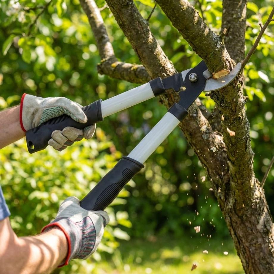 Sekator Nożyce Do Gałęzi Dwuręczny Mocny Ogrodowy 33 Cm