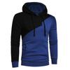 Autumn Winter Men's Hoodie Warm Sweatshirt Fashion Contrast Color Pullover Men Casual Sports Hoodie Coat