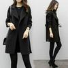 2024 Autumn/Winter Women's Cocoon Wool Coat, Medium-Length, Double-Breasted, Loose Fit
