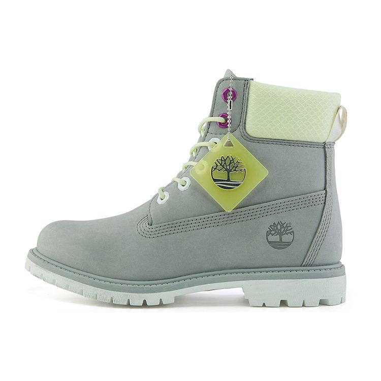 Timberland 6 Inch Outdoor Casual Short Martin Boots Wide Version Women Boots Gray A2HWUW