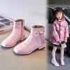 Comfortable Little Girl Shoes High Heeled Kids Martin Boots