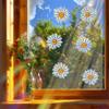 Colorful Little Daisy Laser UV Home Beautification and Decoration Glass Door and Window Stickers