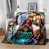 1pc Raya and The Last Dragon Printing Blanket - Soft, All-Season Throw for Living Room, Bedroom,Personalized Gift with Adorable Cartoon Design