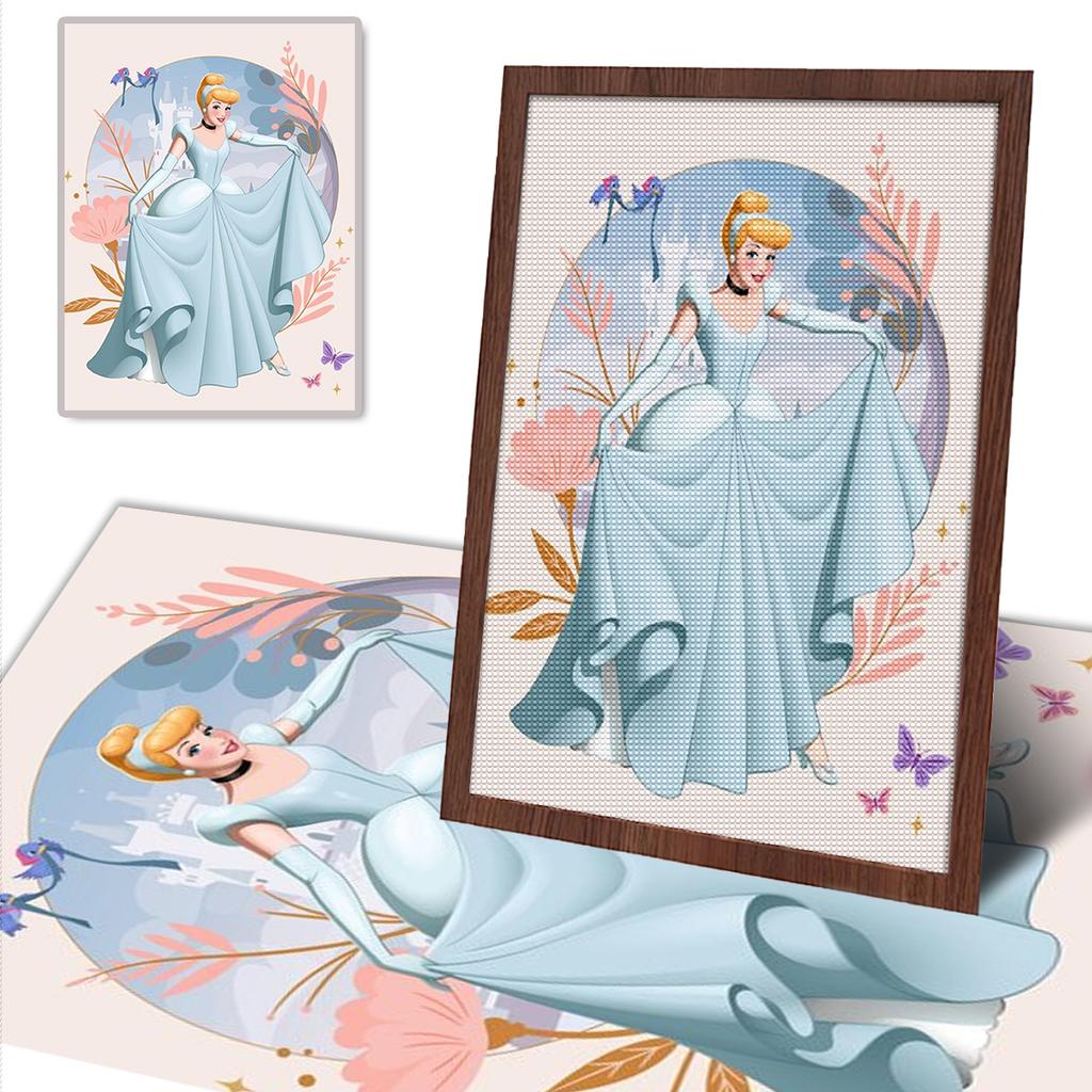 DIY Diamond Painting Elegant Princess Cross Stitch Kit Mosaic Art Diamond Painting Full Circle Diamond Home Decoration