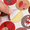 Cookie Sealing Merry Christmas Multi-Function Advent Calendar Adhesive Label Paper Stickers Number Stickers