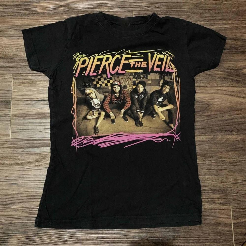 Pierce The Veil Черная Унисекс Футболка Все Размеры от S до 5XL BO454 Унисекс Футболка