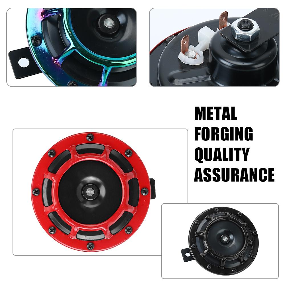 Автомобильный гудок, новая крутая цветовая схема, автомобильный мотоцикл, модификация решетки, гудок, 1 пара, электрический гудок 12 В 115 дБ