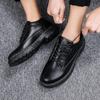 Модная обувь из натуральной кожи мужская обувь мягкая воловья кожа повседневная плоская брендовая чисто черная повседневная обувь мужская обувь Оксфорды для мужчин мокасины