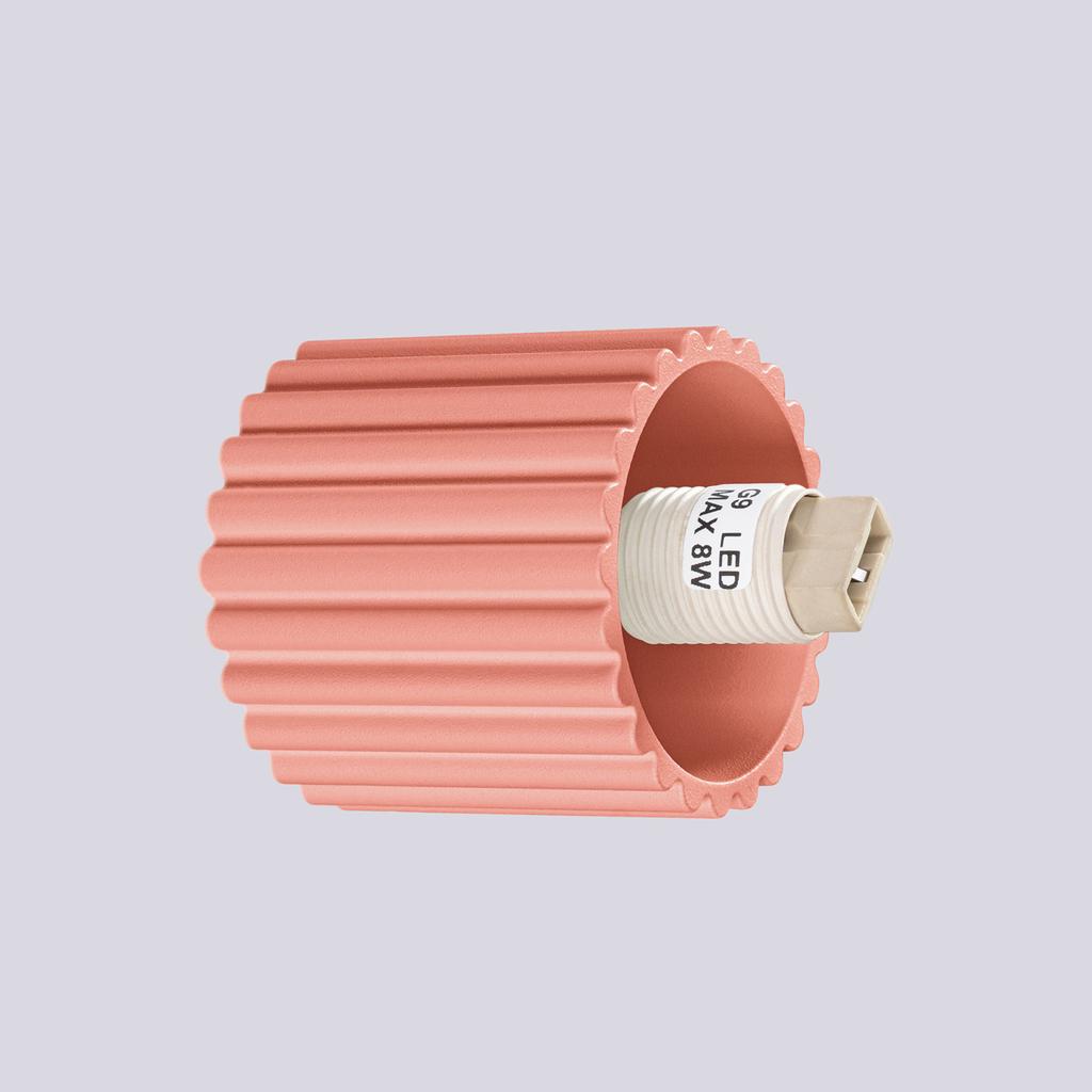Halo peach wall lamp IP44