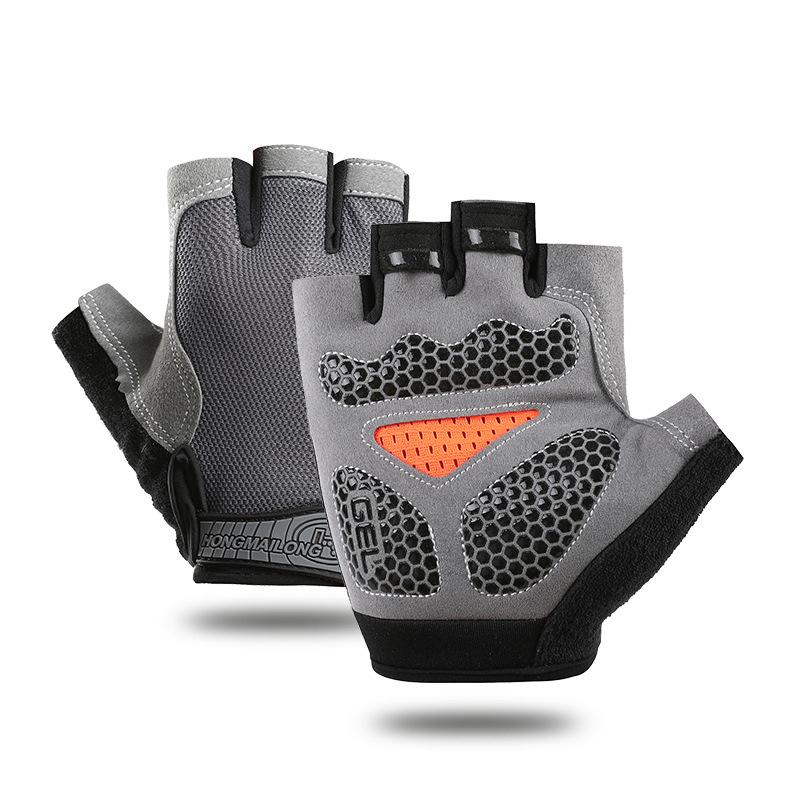 Противоскользящие дышащие перчатки с половиной пальца, дышащие велосипедные перчатки, фитнес-зал, бодибилдинг, кроссфит, спортивные перчатки