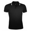 SOLS Mens Pasadena Tipped Short Sleeve Pique Polo Shirt