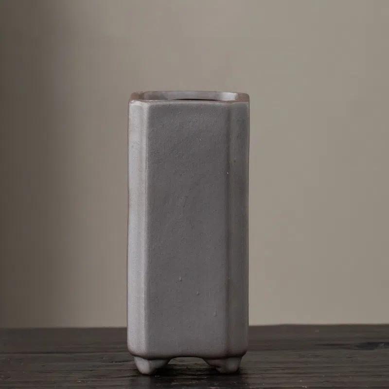 Винтажный крытый и уличный креативный цветочный горшок в форме бонсай, маленький и большой, фиолетовый, глиняный, керамический, зеленый, настольный, декоративный, для растений